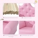 preview thumbnail 4 of 4, Crown-shaped Backrest Kids Sofa with Footstool