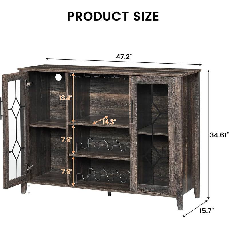 GAOMON Wine Bar Cabinet