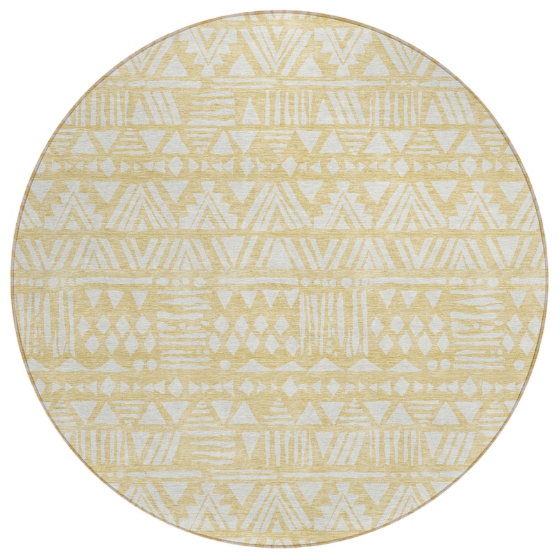 Machine Washable Indoor/ Outdoor Chantille Boho Tribal Rug