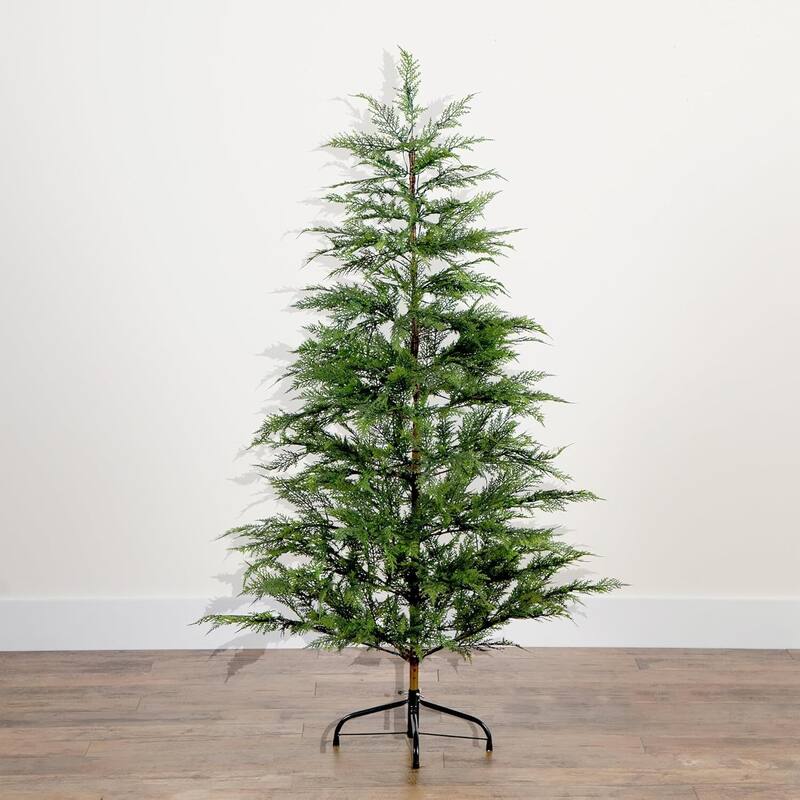 5ft. Pre-Lit Pine Artificial Christmas Tree with 200 Multicolored LED Dewdrop Lights - Vibrant Festive X-Mas Tree