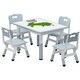 preview thumbnail 14 of 12, Table and 4 Chairs Set for Ages 2-10 Height Adjustable