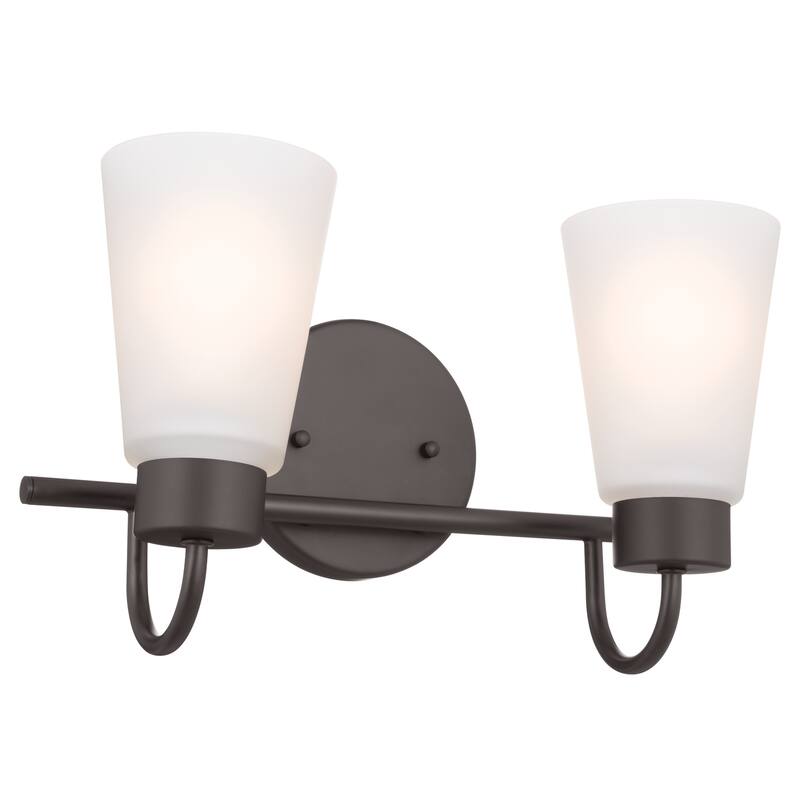 Kichler Lighting Erma 13.5 in. 2-Light Traditional Bathroom Vanity Light