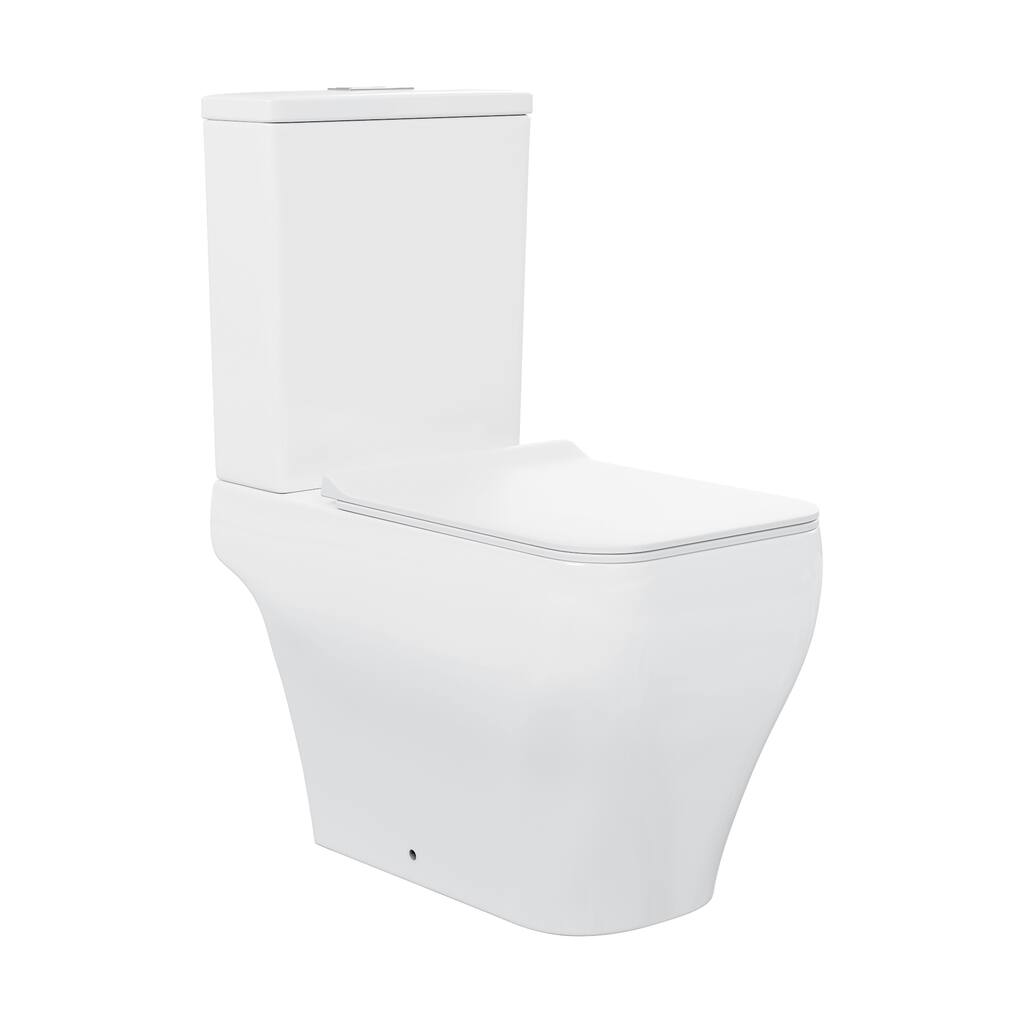 La Roche Two-Piece Elongated Toilet Dual-Flush 1.1/1.6 Gpf - 25.59" x 14.171" 31.5"