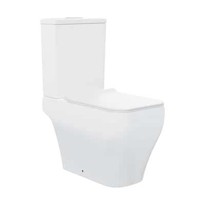 Nadar Two-Piece Square Toilet Dual-Flush 1.1/1.6 gpf - 25.59" x 14.171" 31.5"