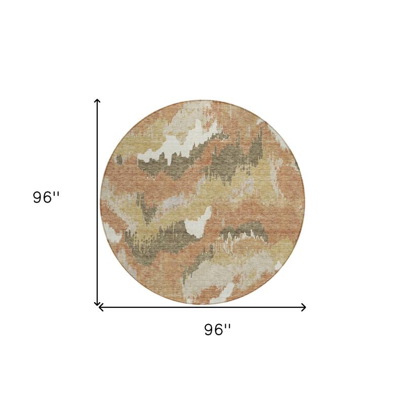 HomeRoots Abstract Transitional Rectangle Outdoor Rug