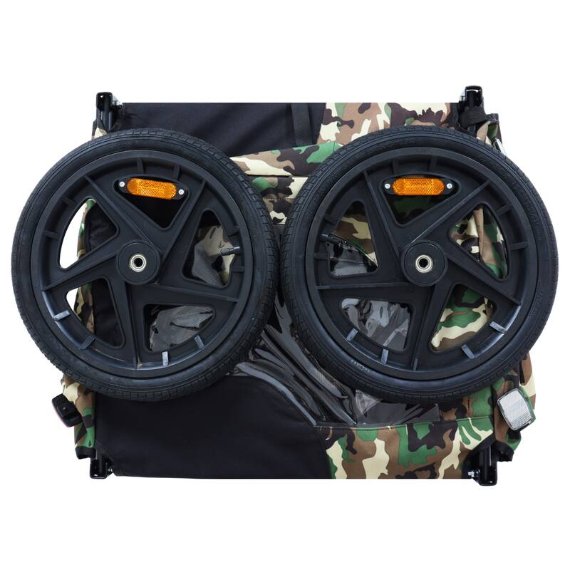 Pet Bike Trailer Dog Cart for Bicycle, Suitable for Small and Medium Pets, Easy Folding Cart Frame, Non-Slip Floor