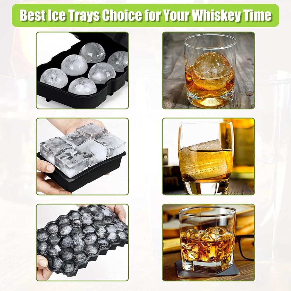 Ice Tray Molds - Ball, Square & Honeycomb