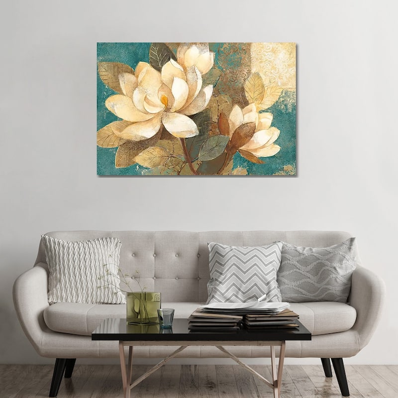 iCanvas "Turquoise Magnolias" by Albena Hristova Canvas Print - 32x48x1.5