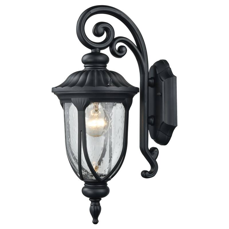 Derry Hill 17'' High 1-Light Outdoor Sconce - Matte Black - 17 inch Tall - 17 inch Tall - Matte Black