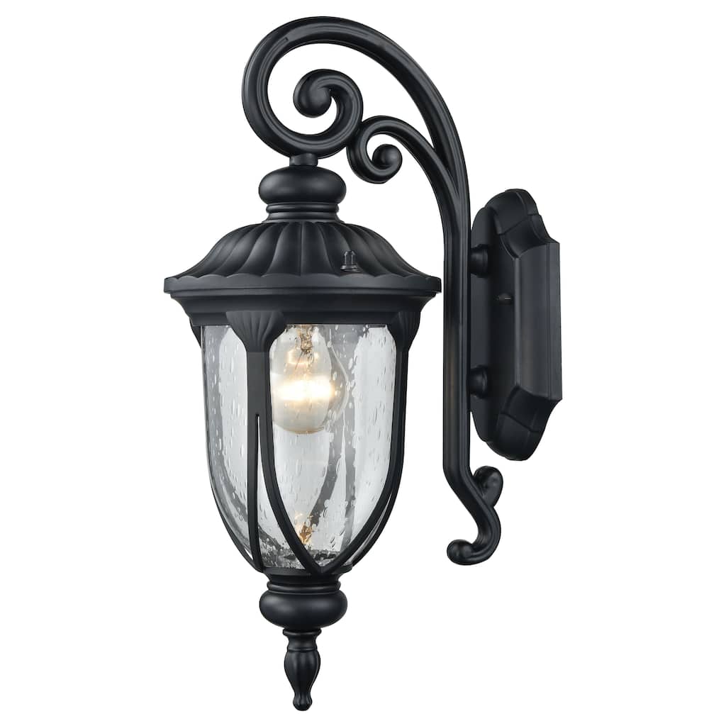 Derry Hill 17'' High 1-Light Outdoor Sconce - Matte Black - 17 inch Tall