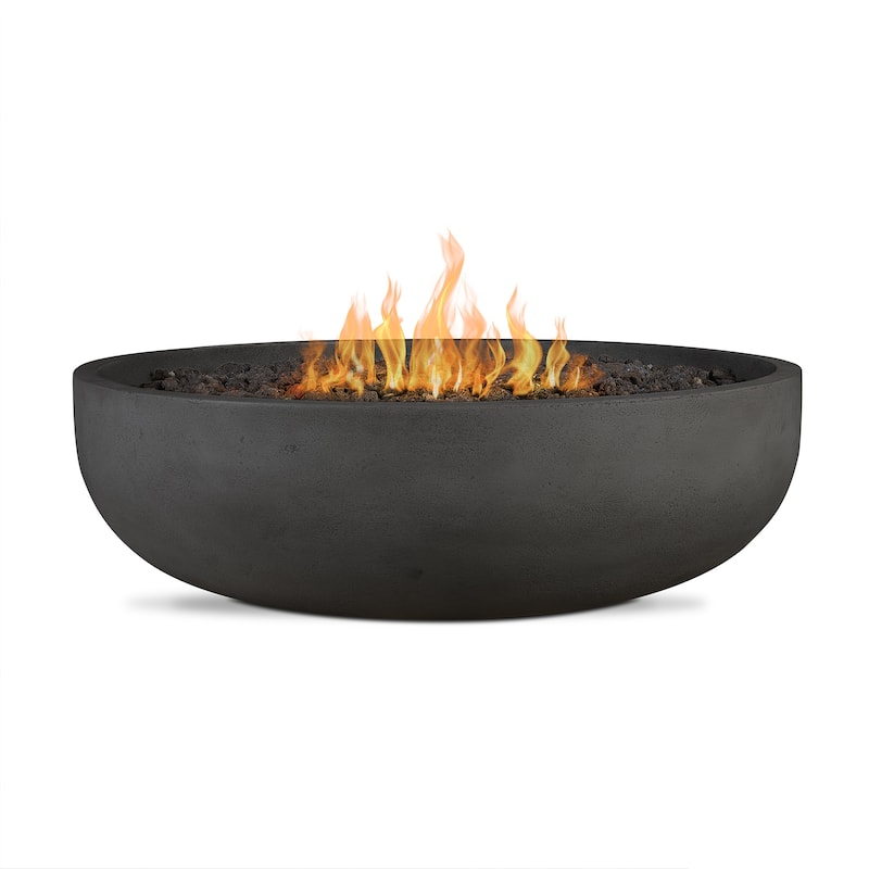 Bryce 48" Natural Gas Fire Bowl Made in the USA by Real Flame