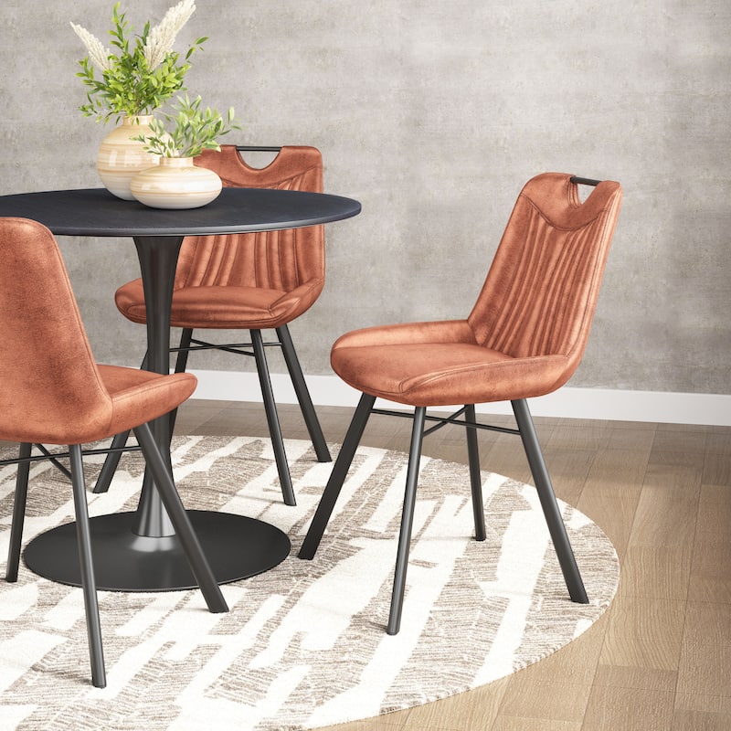 Dining Chair (Set of 2) - Product (in) : 20.9" W x 23.2" D x 32.3" H - Brown, Black