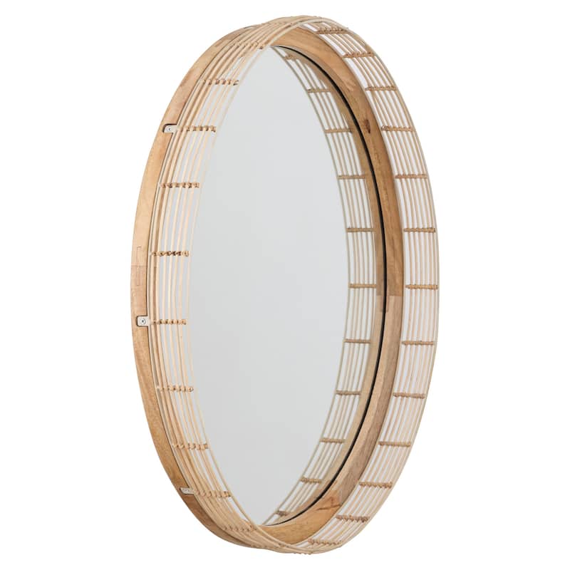 Maxim 22449 Vannerie 30"W x 3-1/2"H Circular Flat Accent Mirror