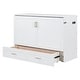 preview thumbnail 1 of 11, Full Size Pulley Structure Design Murphy Bed Wall Platform Bed, White White - Full