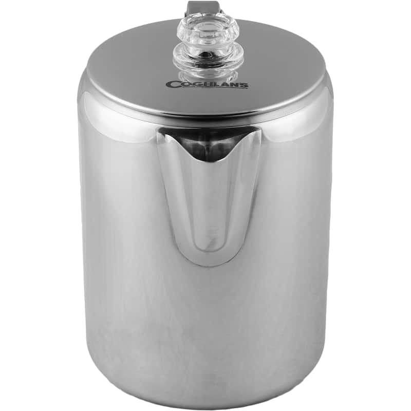 Coghlan's 12-Cup Stainless Steel Coffee Pot - Stainless Steel