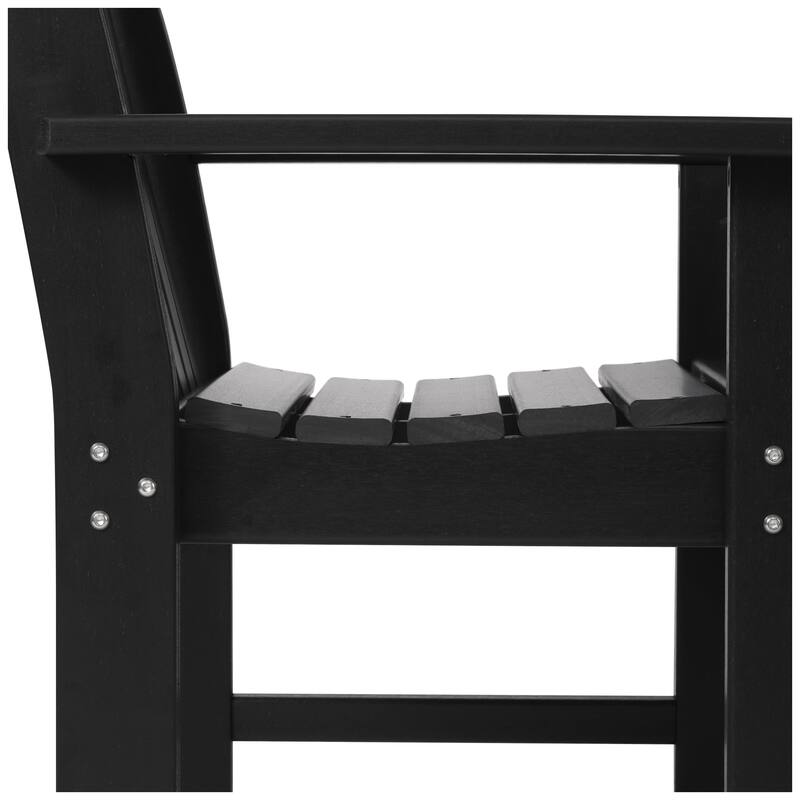 Polytrends Laguna Outdoor Patio Garden Arm Chair Set with Side Table