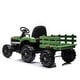 preview thumbnail 89 of 98, 24V Battery Powered Ride-On Tractor with Trailer, 2 Motors, MP3, Bluetooth, Remote Control, LED Lights for Kids 3-6 Years