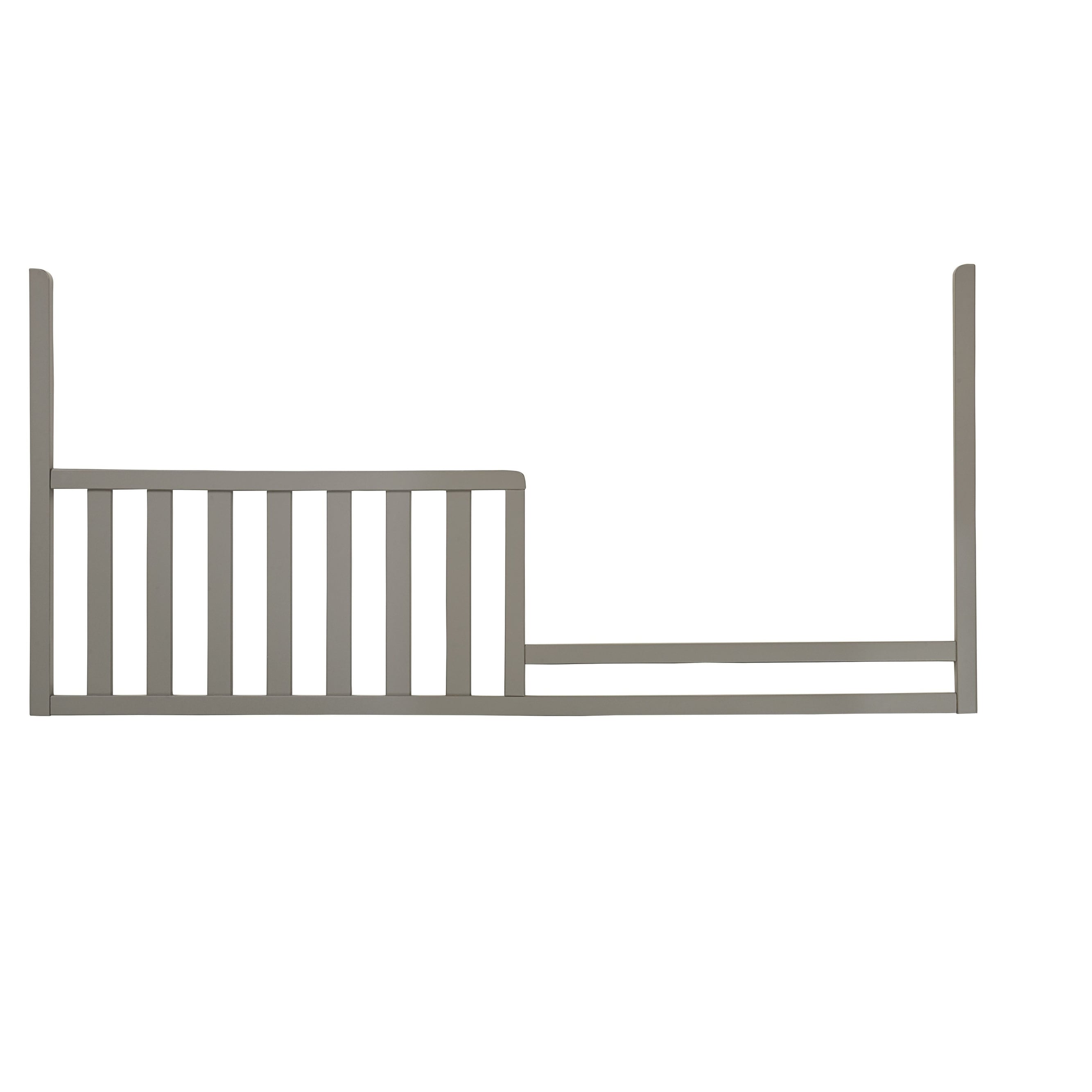 Emery 54" Wide Modern Wood Toddler Rail, Gray