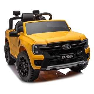 12V Ford Ranger Kids Ride-On Car with Remote Control, Suspension, and Music System