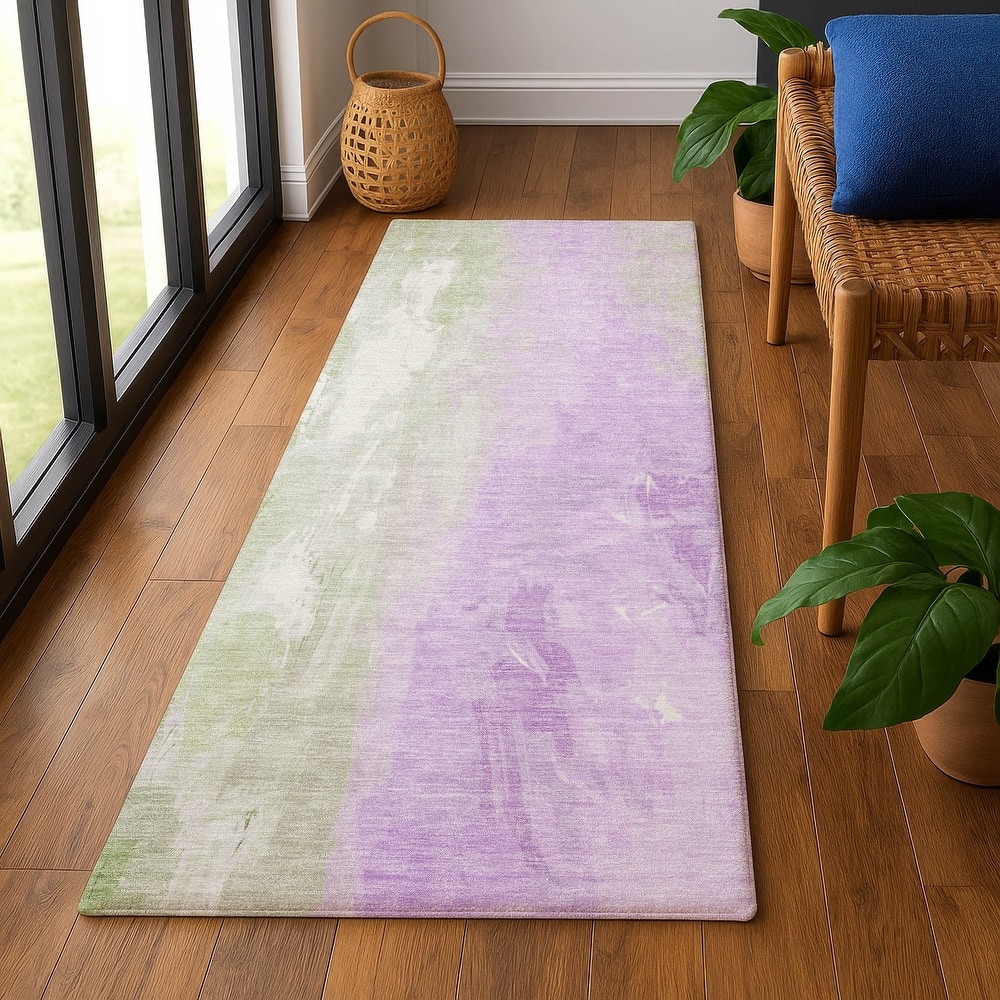 Premium Washable Super Soft Modern Watercolor Mayfield Rug