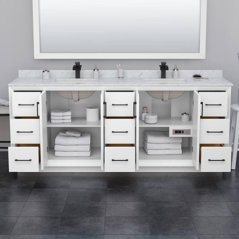 Wyndham Collection WCF414184D-NAT-UNSM70 Strada 84" Free Standing