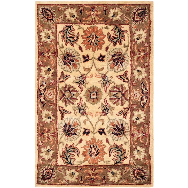 SAFAVIEH Handmade Classic Colombine Traditional Oriental Wool Rug - 2' x 3' - Ivory/Red