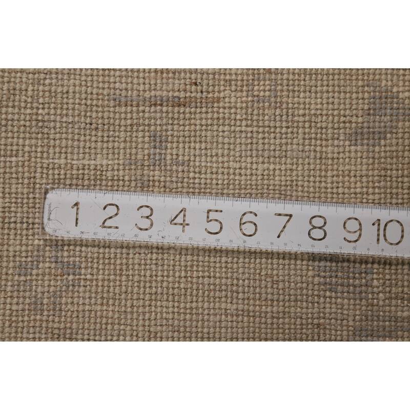 Vegetable Dye Oushak Turkish Rug Hand-Knotted Oriental Wool Carpet - 8'4"x 9'10"
