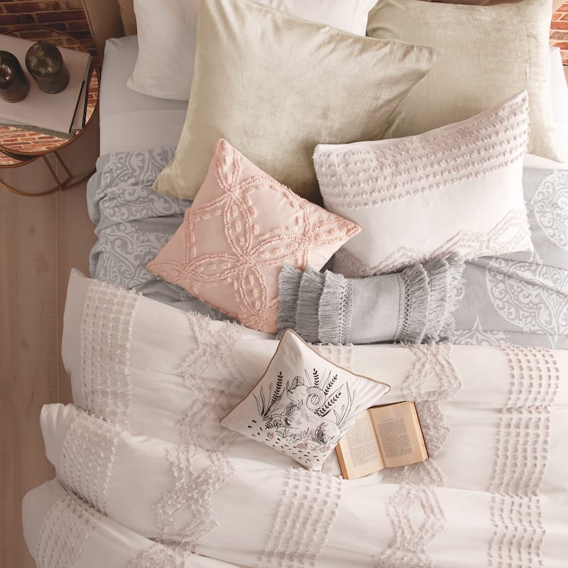 Porch & Den Narup Geometric 3-piece Cotton Comforter Set