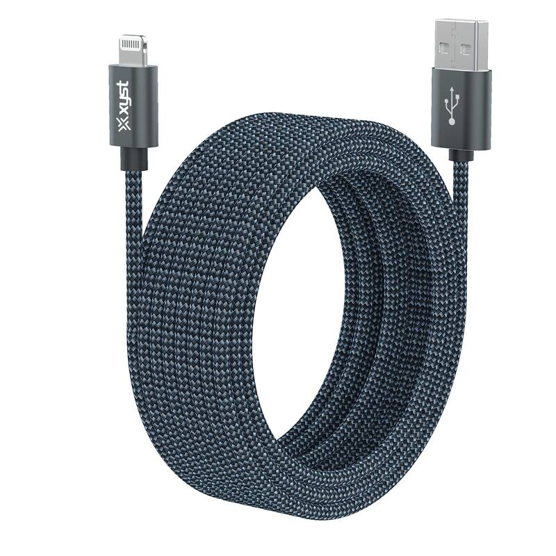 Xyst Charge and Sync USB to Lightning Braided Cable 10Ft
