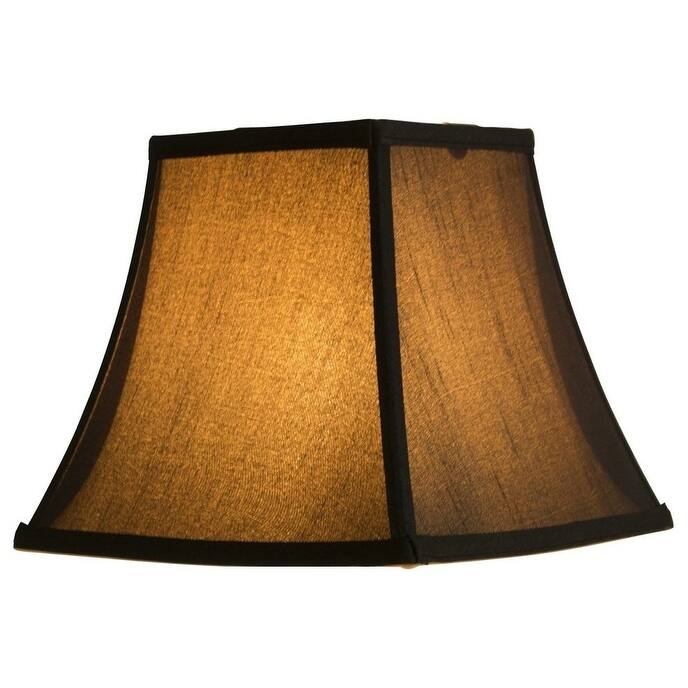 Silk Square Cut Lampshade, 5.25 inch Top, 9 inch Bottom, 8 inch Slant