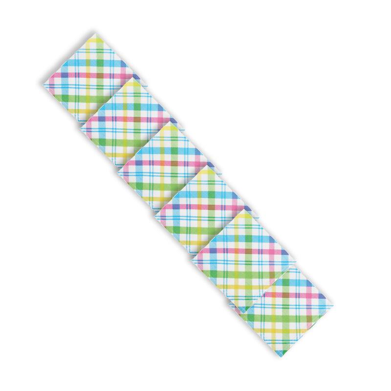 Spring Blossom Plaid Napkin Set of 6 - Set of 6