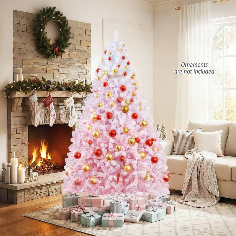 Costway 5/6/7/8 FT Artificial Christmas Tree with 456/820/1264/1774 - See Details