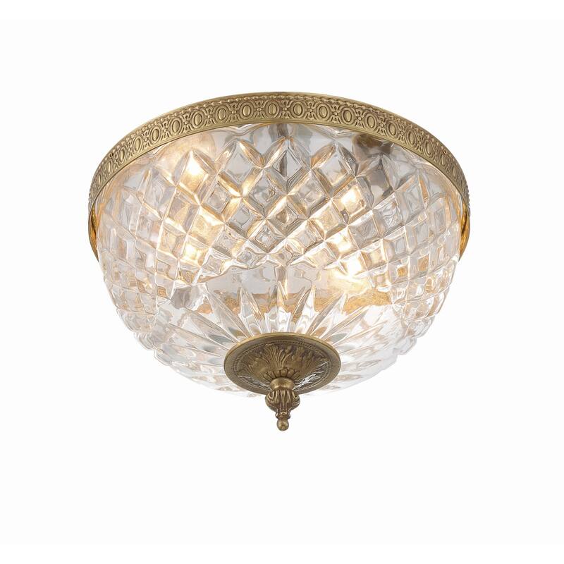 Crystorama Lighting Group Richmond 2 Light 10" Wide Flush Mount Bowl