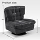 preview thumbnail 38 of 37, MCombo Swivel Accent Chair, Modern Tufted Upholstered Armless Chairs, Wide Seat Single Sofa Chair