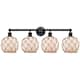 Option Matte Black / White Glass with Brown Rope