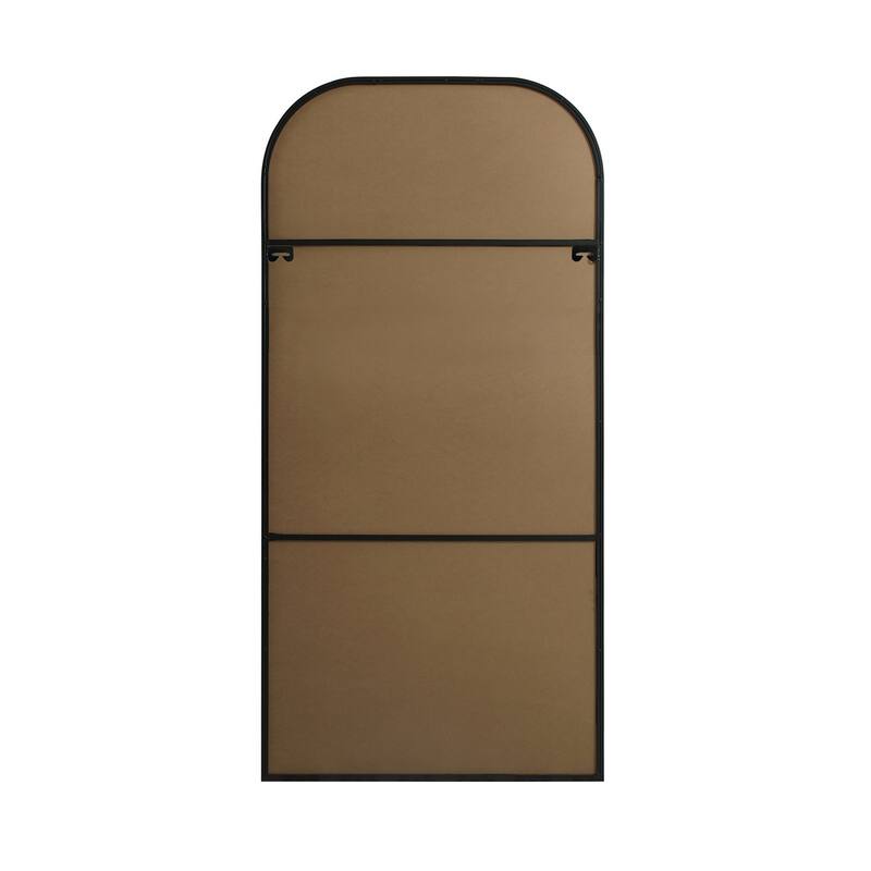 Indigo Home Metal Frame Arch Full Length Mirror 35x72 Inch