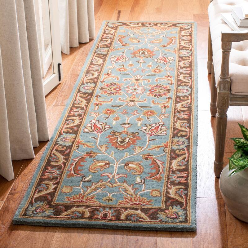 SAFAVIEH Handmade Heritage Full Bloom Traditional Oriental Wool Rug