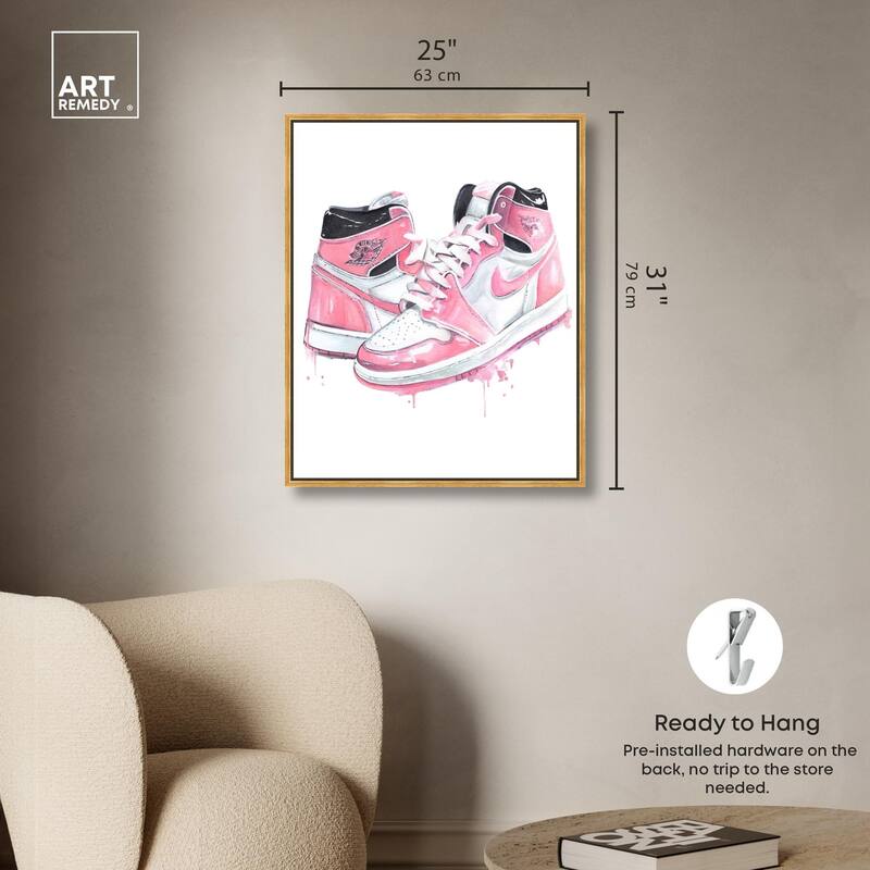 Doll Memories - Walk in Pink Canvas by Art Remedy