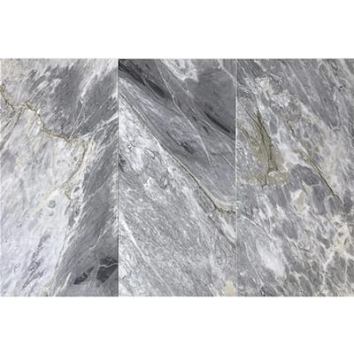 Apollo tile 12 x 24 Grandis Honed Gray Calacatta Bluette Marble Tile (10 sq ft/case) - 5 Pack