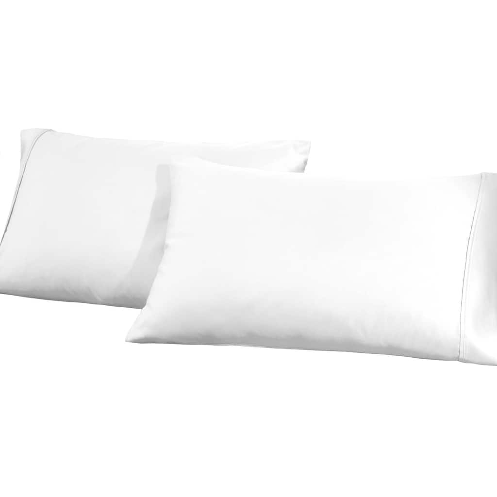 Blue Nile Mills Cotton Blend 1200 Thread Count Solid Pillowcase Set of 2