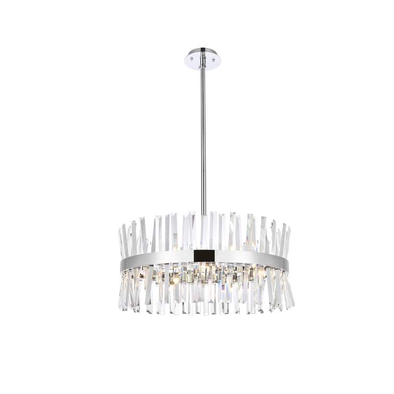 Indigo Home 25 inch crystal round pendant light
