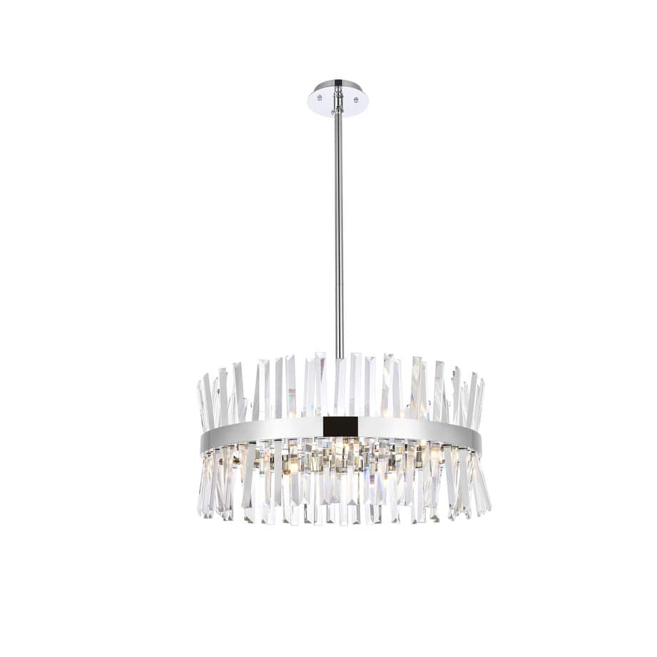 Indigo Home 25 inch crystal round pendant light