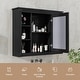 preview thumbnail 68 of 143, 36'' Bathroom Vanity with Top Sink, Freestanding Vanity Set with Mirror Cabinet