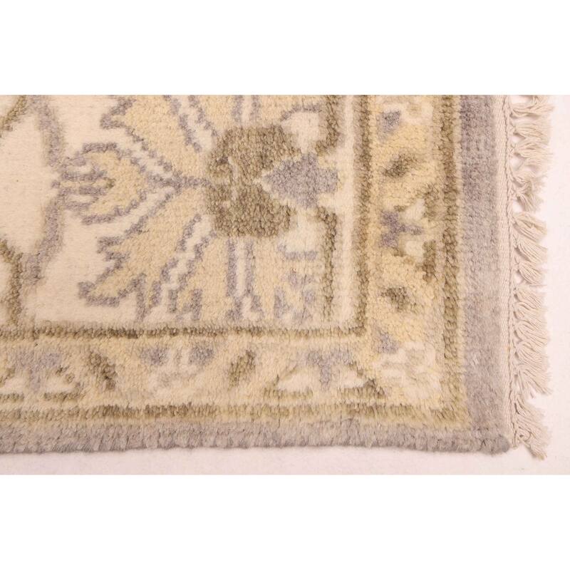 ECARPETGALLERY Hand-knotted Royal Oushak Dark Grey Wool Rug - 7'10 x 10'1