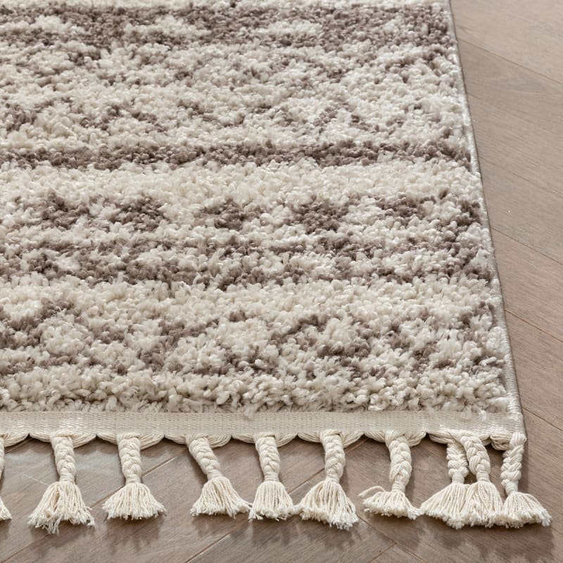 Well Woven Cabana Lyle Modern Tribal Shag Area Rug