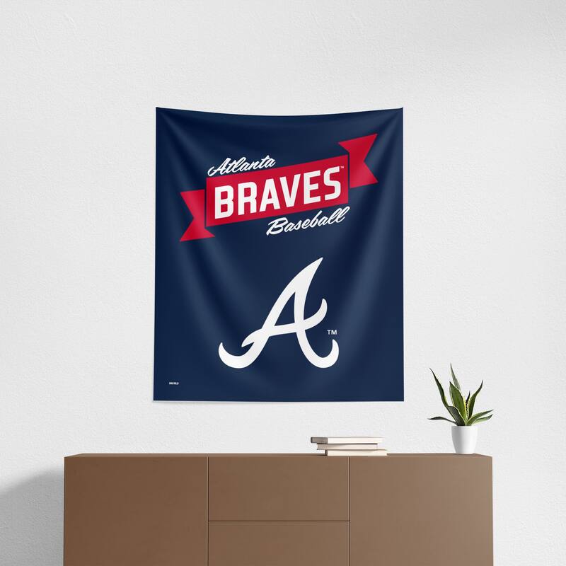 MLB Premium Braves Printed Wall Hanging - 34"x40"