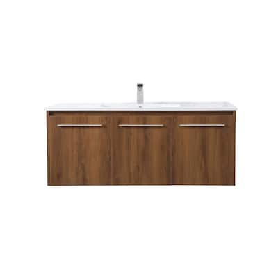 Elegant Lighting VF44048 Rasina 48" Wall Mounted Single Basin Vanity