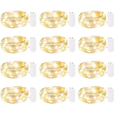 7Ft 20 Led Waterproof Mini Firefly String Lights, Warm - Yellow