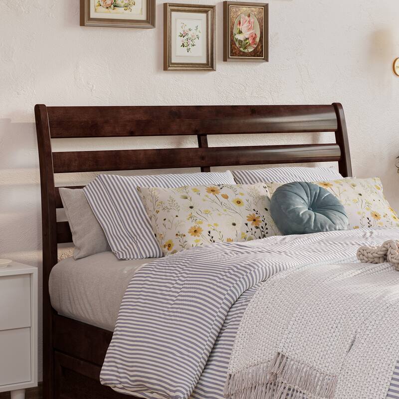 Emelie Platform Bed with Panel Footboard and Twin Trundle