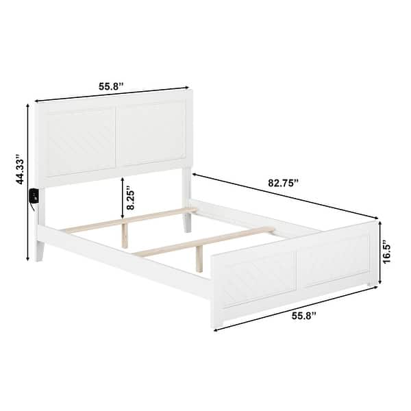 dimension image slide 1 of 15, Canyon Foundation Bed Frame with Matching Footboard